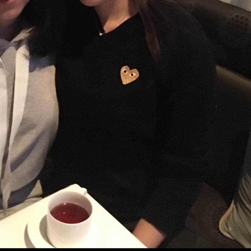 Comme dés garçon sweater navy small